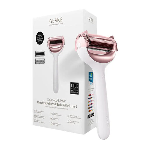 Micro Needle Face&Body Roller 8in1 Geske with APP (starlight) - Massagers<<<Facial care devices<<<Health