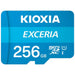 Micro SD Memory Card with Adaptor Kioxia Exceria UHS-I Class 10 Blue - Компютър Мрежи и компоненти<<<Компютри|