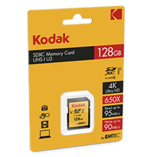 Micro SD Memory Card with Adaptor Kodak EKMSD128GXC10HPRK 128 GB - Компютър Мрежи и компоненти<<<Компютри|