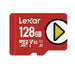 Micro SD Memory Card with Adaptor Lexar LMSPLAY128G-BNSNG 128 GB - Компютър Мрежи и компоненти<<<Компютри|