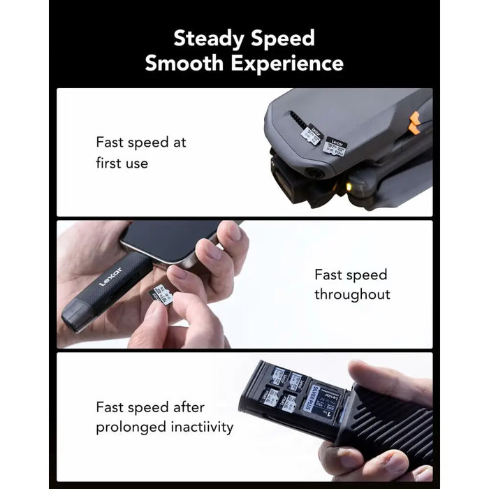 Micro SD Memory Card with Adaptor Lexar LMSSIPL001T-BNANG 1 TB - Компютър Мрежи и компоненти<<<Компютри|