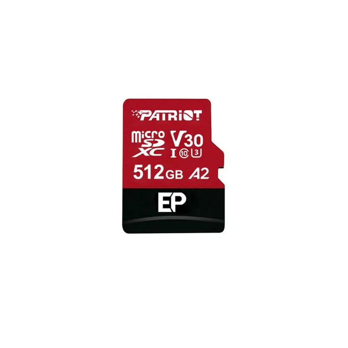 Micro SD Memory Card with Adaptor Patriot Memory PEF512GEP32MCX 512 GB - Карти с памет<<<Компютър Мрежи и