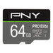 Micro SD Memory Card with Adaptor PNY P-SDU64GV31100PRO-GE Pro Elite C10 64 GB - Компютър Мрежи и
