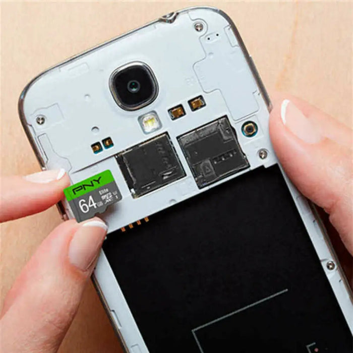 Micro SD Memory Card with Adaptor PNY P-SDUX64U185GW-GE 64 GB - Компютър Мрежи и компоненти<<<Компютри|
