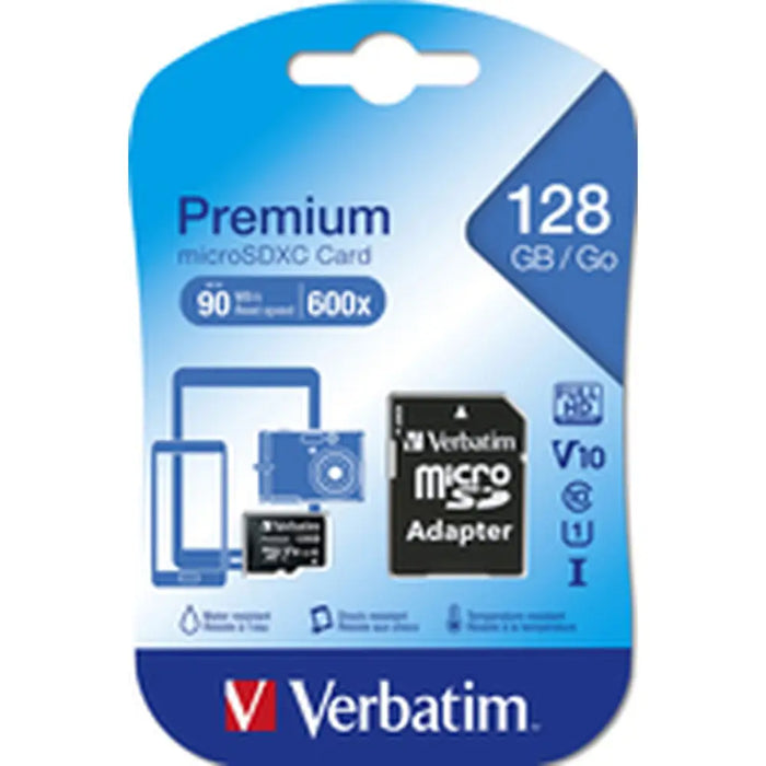 Micro SD Memory Card with Adaptor Verbatim 44085 - Карти с памет<<<Компютър Мрежи и компоненти<<<Компютри|