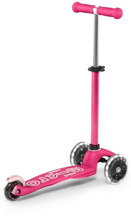 Детска тротинетка 3 в 1 Micro - Mini Deluxe Plus LED, Pink