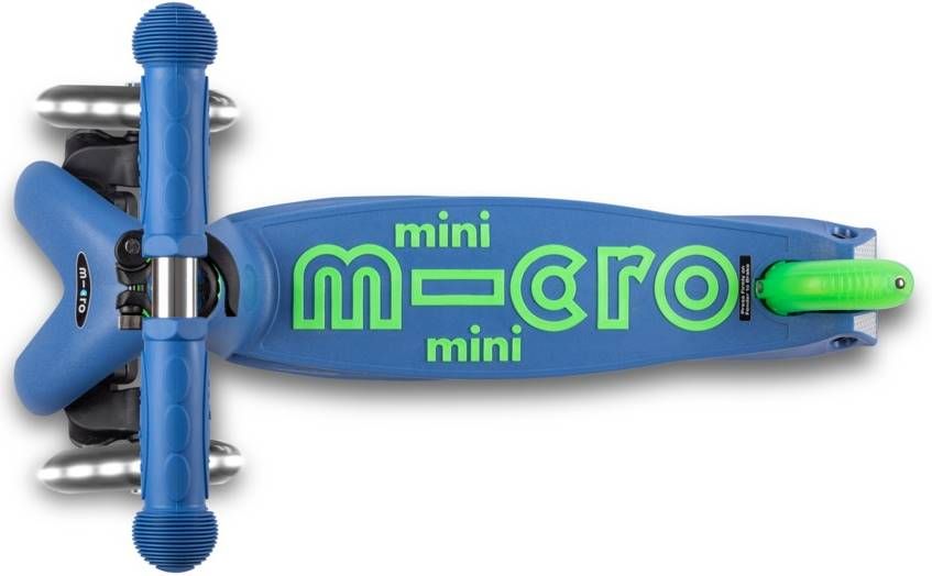 Children's scooter Micro - Mini Deluxe LED, Crystal Blue