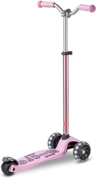 Children's scooter Micro - Maxi Deluxe Pro LED, Rose