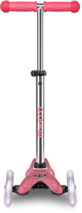 Children's scooter Micro - Mini Deluxe Glitter LED, Pink