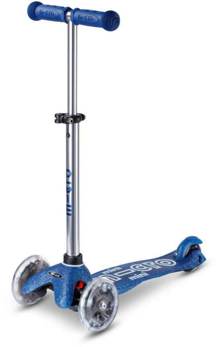 Children's scooter Micro - Mini Deluxe Glitter LED, Navy