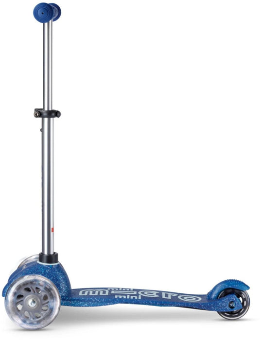 Children's scooter Micro - Mini Deluxe Glitter LED, Navy