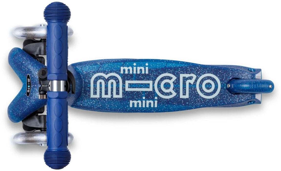 Children's scooter Micro - Mini Deluxe Glitter LED, Navy