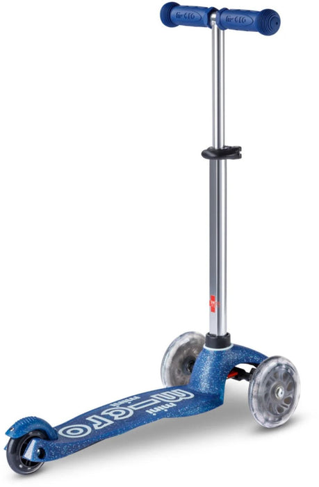 Children's scooter Micro - Mini Deluxe Glitter LED, Navy