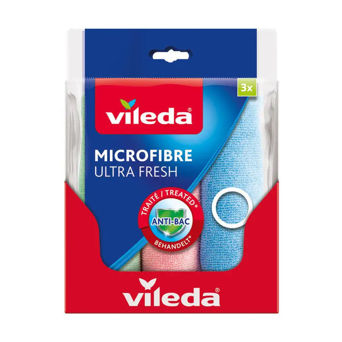 MICROFIBER TOWEL 3 PCS VILEDA ULTRA FRESH - Продукти за почистване<<<Домашни потреби<<<Кухня<<<Praktiker