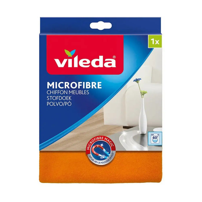 Microfibre cleaning cloth Vileda 168863 Orange Polyester (1 Unit) (3 Pieces) - Мопове и метли<<<Почистване