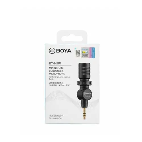 Microphone BOYA BY-M110 compact - Микрофони<<<Компютърна периферия<<<ValiAPI