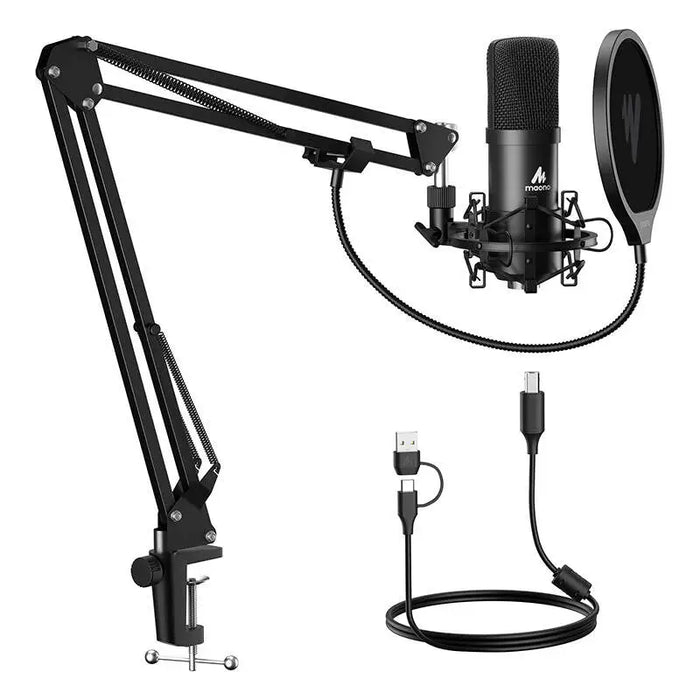 Microphone with stand Maono A04E (black) - Microphones<<<Gaming<<<InnproXML