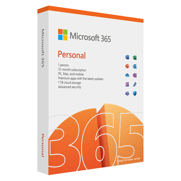 Microsoft 365 Personal English EuroZone 1 License Medialess P10 1 Year Subscription