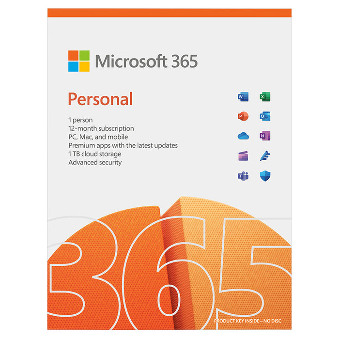 Microsoft 365 Personal English EuroZone 1 License Medialess P10 1 Year Subscription