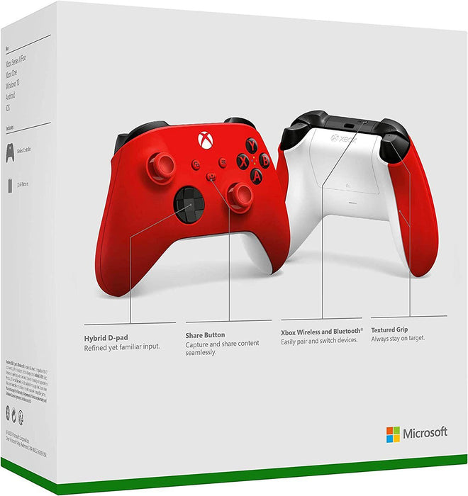Microsoft Gaming Controller, For Xbox, Wireless, Red
