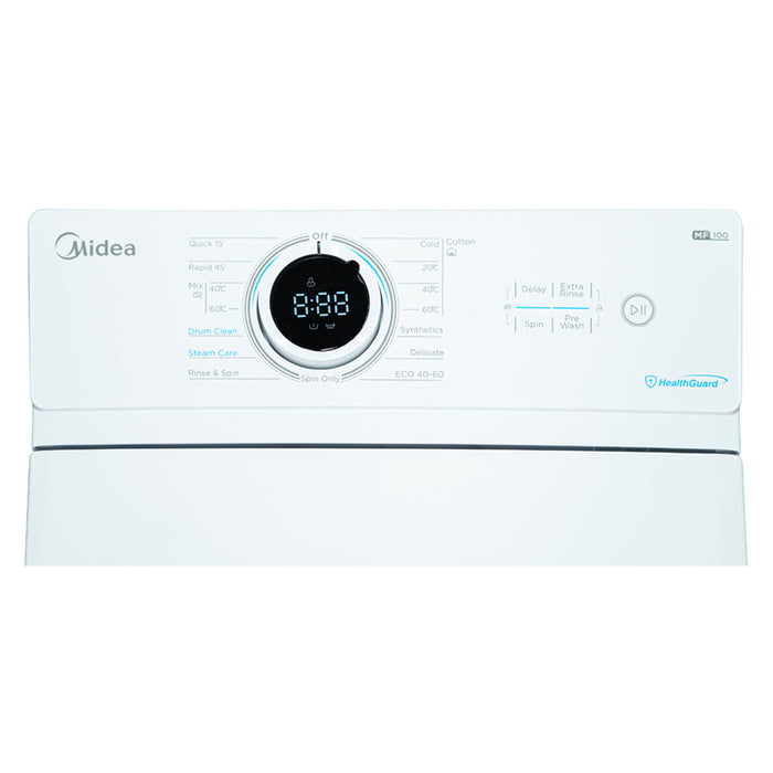 Top loading washing machine MIDEA MF100T70B/W-HR 7.0 kg, 1200 rpm, INVERTER MOTOR