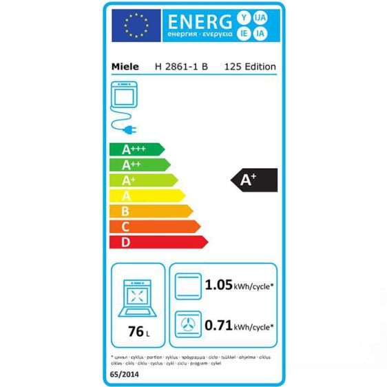 Built-in oven MIELE H 2861-1 B 125 Edition