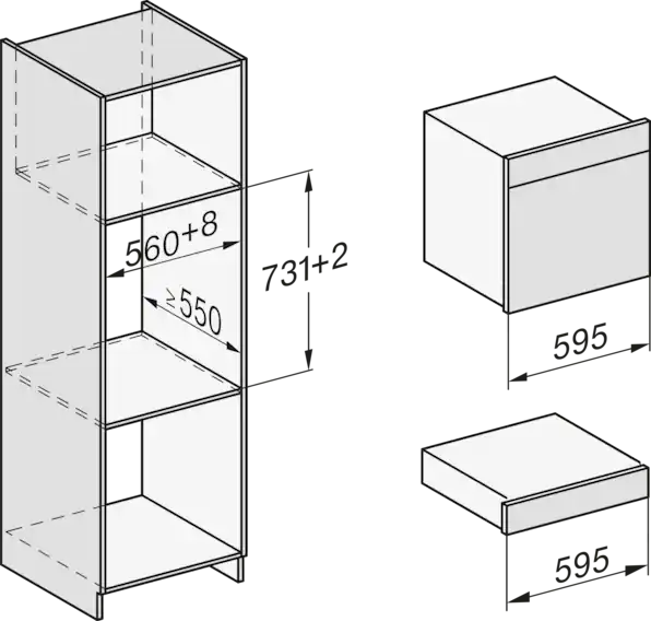 Built-in drawer MIELE EVS 7010 Black