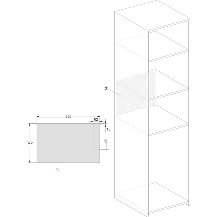 Built-in microwave MIELE M 2230 SC
