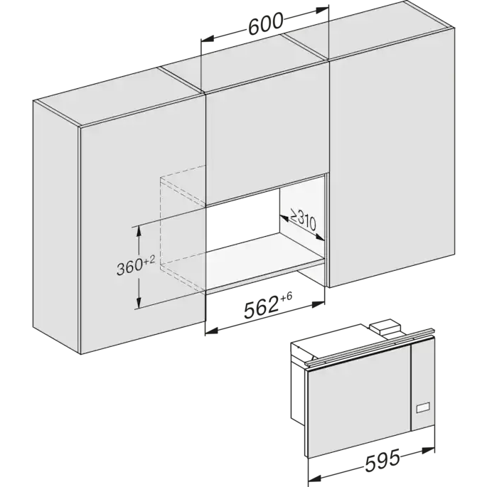 Built-in microwave MIELE M 2230 SC