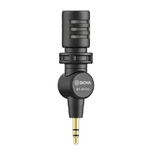 Микрофон BOYA BY-M100 компактен - Микрофони<<<Компютърна периферия<<<ValiAPI