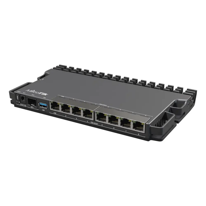 Mikrotik RB5009UPR + S + IN wired router 2.5 Gigabit Ethernet Gigabit Ethernet Black - Рутери<<<Мрежово