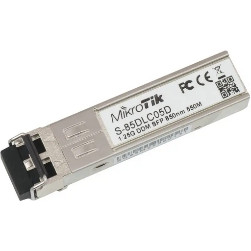 Mikrotik S-85DLC05D network transceiver module 1250 Mbit/s SFP 850 nm