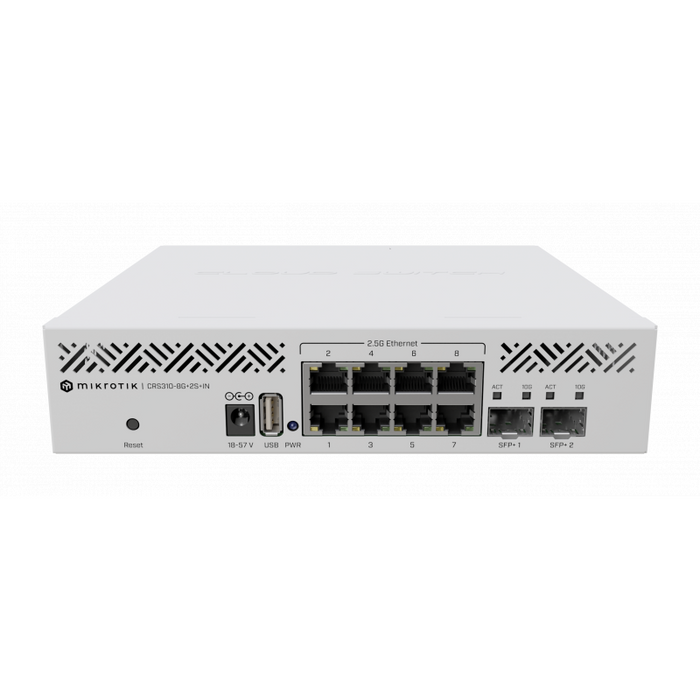 Switch MikroTik CRS310-8G-2S-IN, 8 x Gigabit Ethernet ports, 2 x SFP