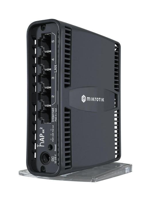 Router MikroTik hAP ax2 C52iG-5HaxD2HaxD-TC, 2.4/5GHz, Ethernet LAN, Black