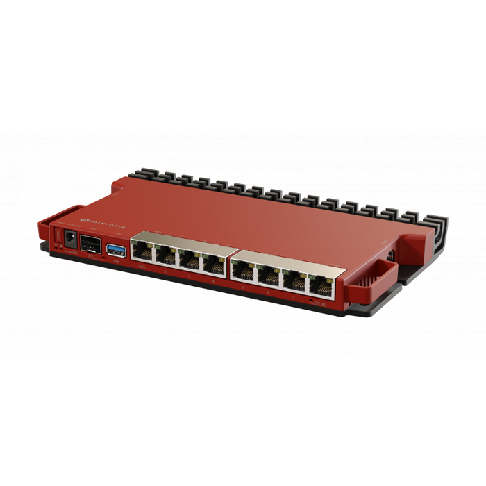 Router MikroTik L009UiGS-RM, CPU 800MHz, 12 RAM, 8xGigabit, 1xSFP, USB 3.0