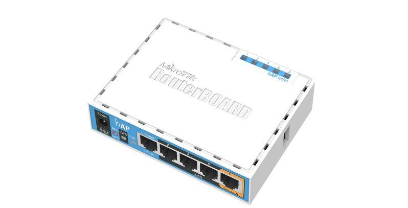 Wireless Access point MiKrotik HAP RB951UI-2ND, 5 x 10/100 Mbps, PoE, White