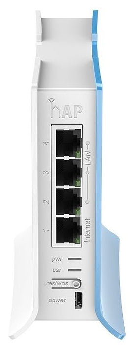 Wireless Access Point MikroTik hAP lite RB941-2nD-TC, 32MB RAM, 4xLAN, built-in 2.4Ghz 802.11b/g/n, tower case