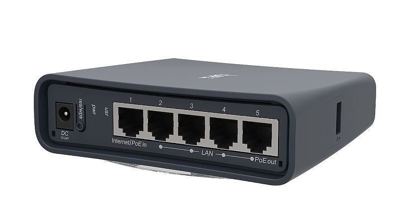 Router MikroTik hap ac Lite RB952Ui5ac2nDTC, CPU 650MHz, 2.4/5GHz AP, 5x10/100, POE, USB, WiFi