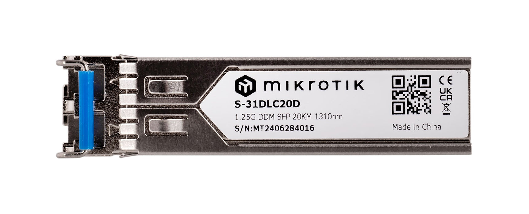 Mikrotik S-31DLC20D network transceiver module 1250 Mbit/s SFP 1310 nm