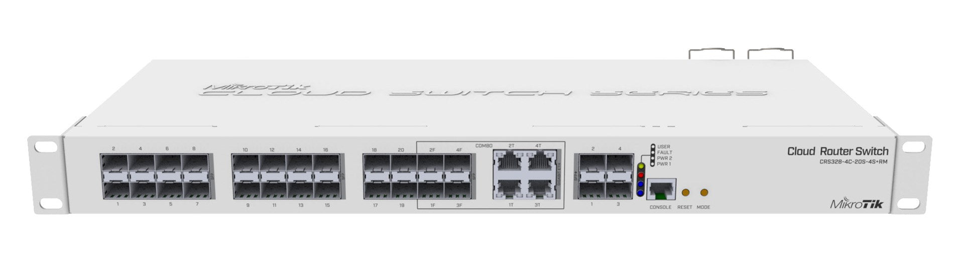 Switch MikroTik CRS328-4C-20S-4S+RM, 20 x SFP, 4 x SFP+, 4 x Combo ports