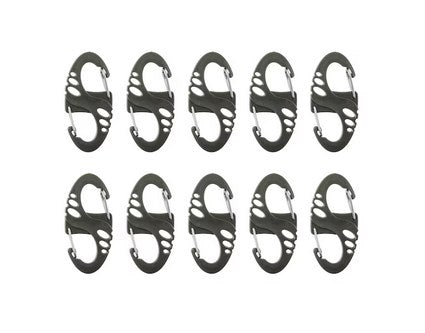 Mil-Tec S-Hook snap hook set - Green