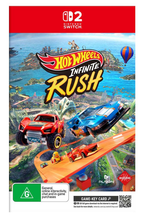 HOT WHEELS INFINITE RUSH Game - Code in Box (NSW2)