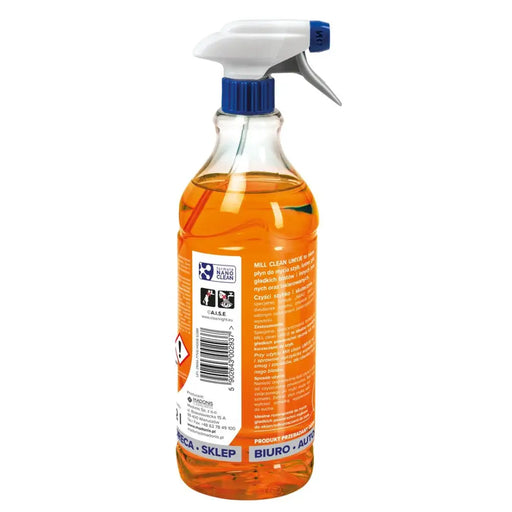 Mill Clean Wash liquid for cleaning windows glass mirrors tiles with orange scent 1.22 L - Preparations for cleaning