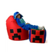 Minecraft red XXL 110 x 90 cm Sako bag pouffe - Poufs for children/youthPUF-DZI<<<Poufs and footrestsPUF<<<ActionPL