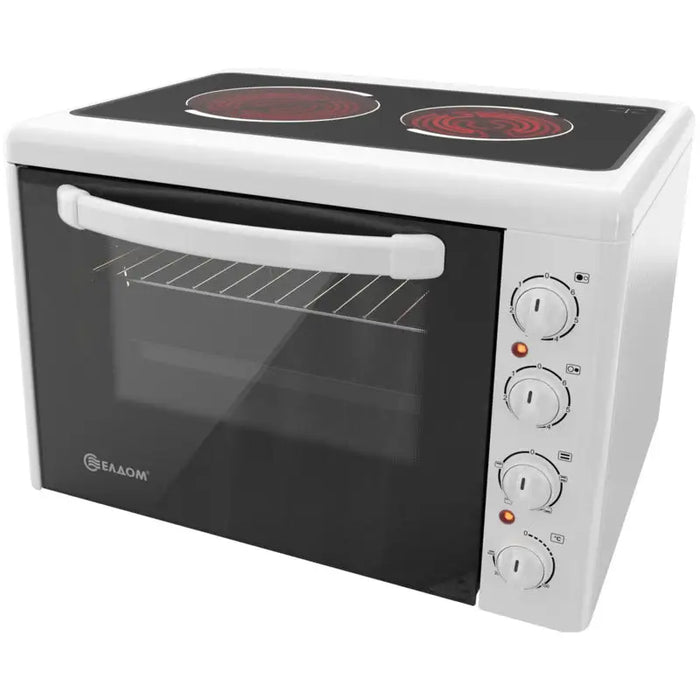 Mini cooker Eldom 201VFE-NEW 2 ceramic White - Мини готварски печки<<<Домакински електроуреди<<<ZoraSite