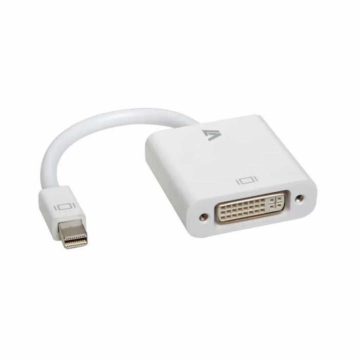 Mini DisplayPort to DVI Adapter V7 CBL-MD1WHT-5N White - Компютър Кабели и адаптери<<<Компютри|