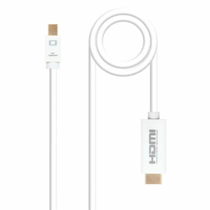 Mini DisplayPort to HDMI Adapter NANOCABLE 10.15.4002 White 2 m - Компютър Кабели и адаптери<<<Компютри|
