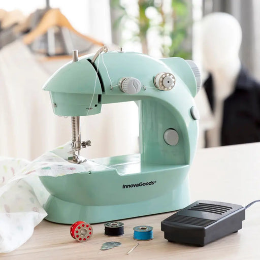 Mini Portable Sewing Machine with LED Thread Cutter and Accessories Sewny InnovaGoods - Шевни машини<<<Почистване