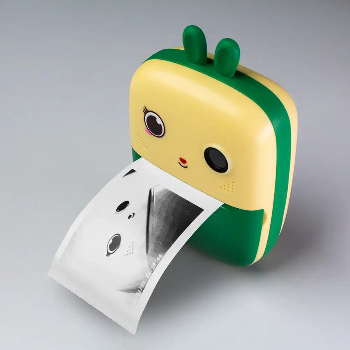 Mini Thermal Printer for Kids with Camera and Camcorder - Green - Photo accessories<<<HurtelXML