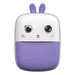 Mini Thermal Printer for Kids with Camera and Camcorder - Purple - Photo accessories<<<HurtelXML